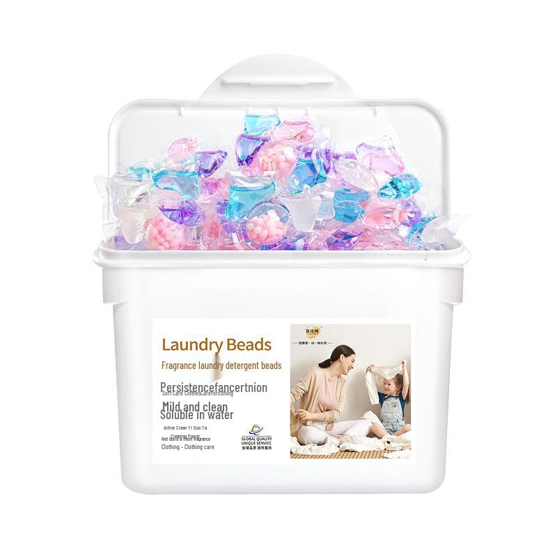 Mushi Chun 30-Count Five-Chamber Laundry Pods with Long-Lasting Fragrance - 8g Five-in-One Balls