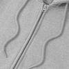 Filluminate Two-Way Essential Zip-Up Hoodie - Grey