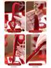 Elegant Bridal Gift Set: High-End Red Wedding Dowry with Mirror and Comb for Mother-in-Law