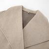 Women's Oversized Wool Coat Elegant Short Jacket Double Breasted Winter Casual Outerwear