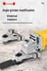 Universal Multi-tool Angle Grinder: Woodworking Electric Trimmer & Chisel Conversion Head.