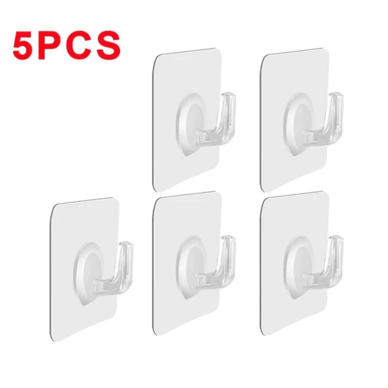

5/10/20 Pcs non-punching adhesive hook plastic hook non-marking strong horn hook hook hook