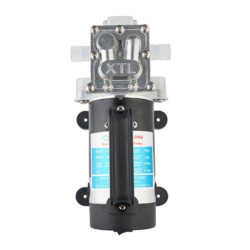 Elektrische Membran-Selbstansaugende Wasserpumpe 180W - Modell 1078, Großer Durchfluss, Lebensmittelgeeignete Pumpe für Alkohol