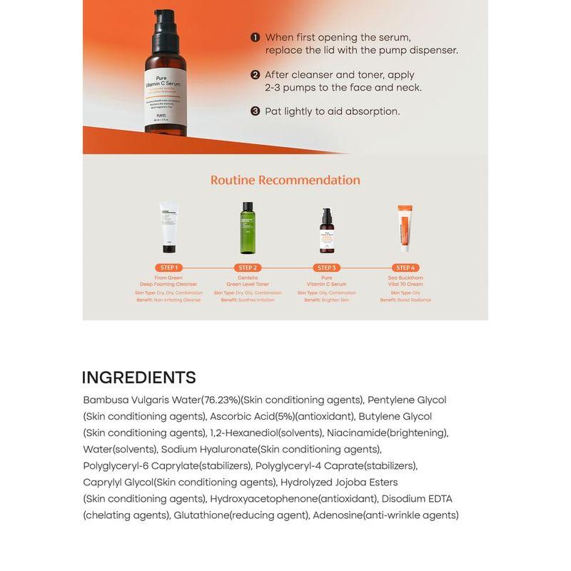 Purito SEOUL - Reines Vitamin C Serum