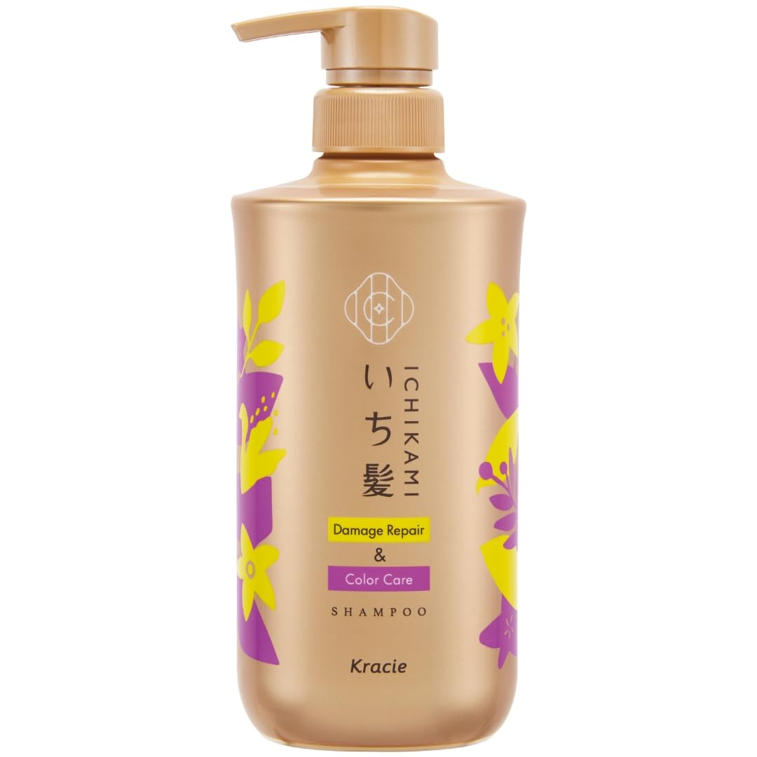 

Ichikami Repair Color Shampoo Pump 480ml Аминокислотный шампунь Уход за волосами Уход за поврежденными волосами Предотвращение выцветания цвета [Повреждения и уход] Без силикона Для мужчин Для женщин