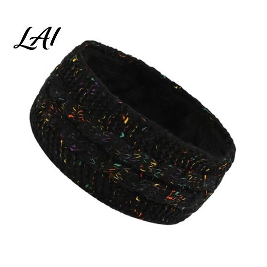 Stylish Winter Accessories for Women Headbands Women Thickened Knitted Ear Warmers Cold Warm Protection Weather Fleece Lined Hairband Outdoor