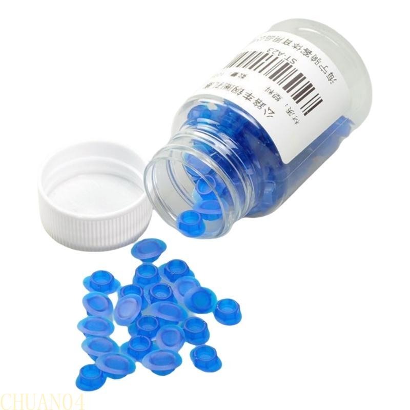 A1A2 100Pcs Plastic Bicycles Rims Wheel Plugs Replacement Mountain Bike Tire Pad Steel Rings Hole Plug Bicycles Accessory