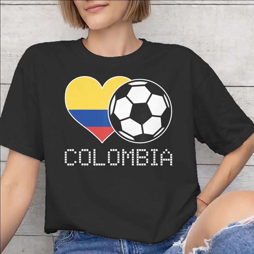 Colombia Flag Merch Unisex T Shirt Cotton Tee Graphic Print Tshirt Clothes