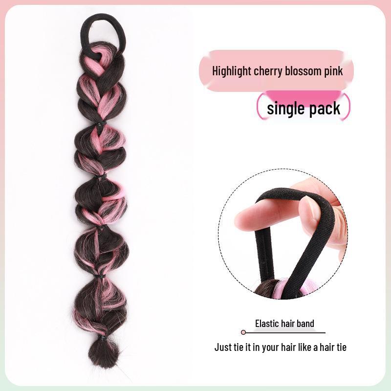 Trendy Sweet & Spicy Dreadlock Highlight Wig with Fishbone & Twist Braids