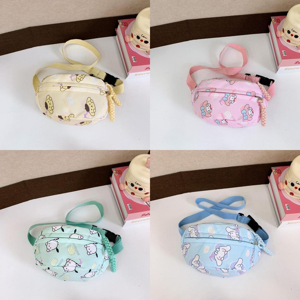 Sac Poitrine Enfant My Melody Extérieur Imperméable en Nylon pour l'École, les Voyages et l'Usage Quotidien