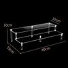Ladder Acrylic Display Stand for Funko Figures,Cosmetics,Cupcake Perfume,Doll;Display Riser Rack Shelf for Decoration Organizer