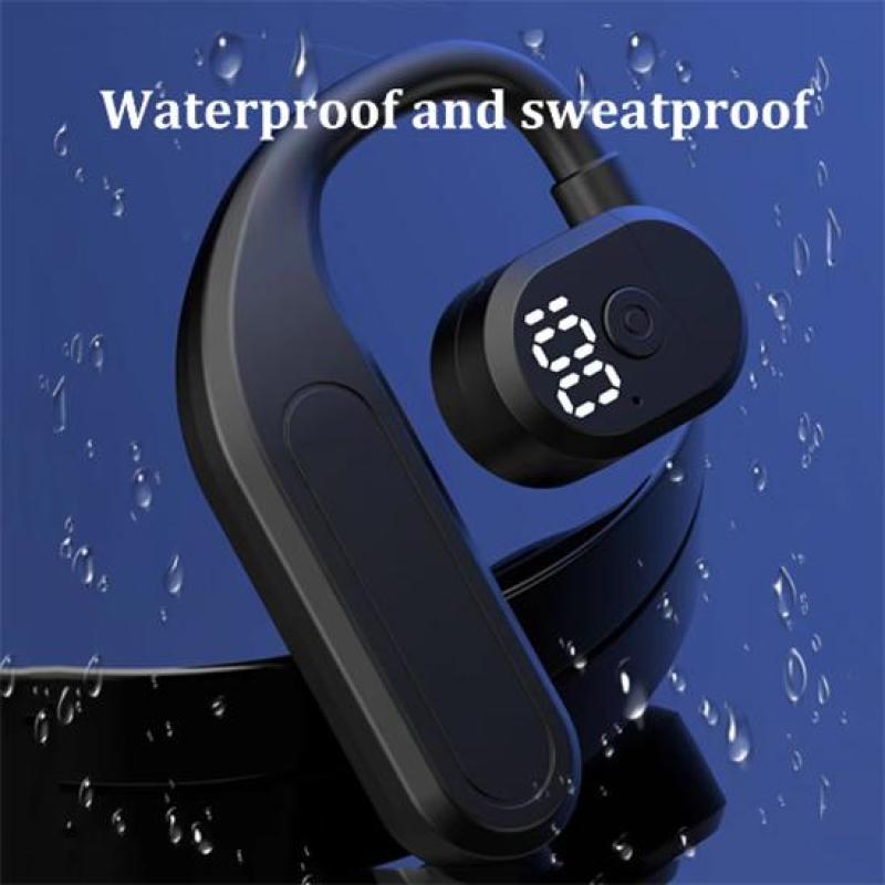 Bezdrátová sluchátka Bluetooth 5.4 Háček na uši Sluchátka HiFi Stereo s redukcí hluku Headset 180° Rotace nastavitelná pro levé pravé ucho Univerzální sluchátko