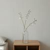 3-Fork Artificial Orchids Decoration, Realistic Fake Silk Flower with Stem, Faux Bloom for Wedding Party Home Office Table Centerpiece