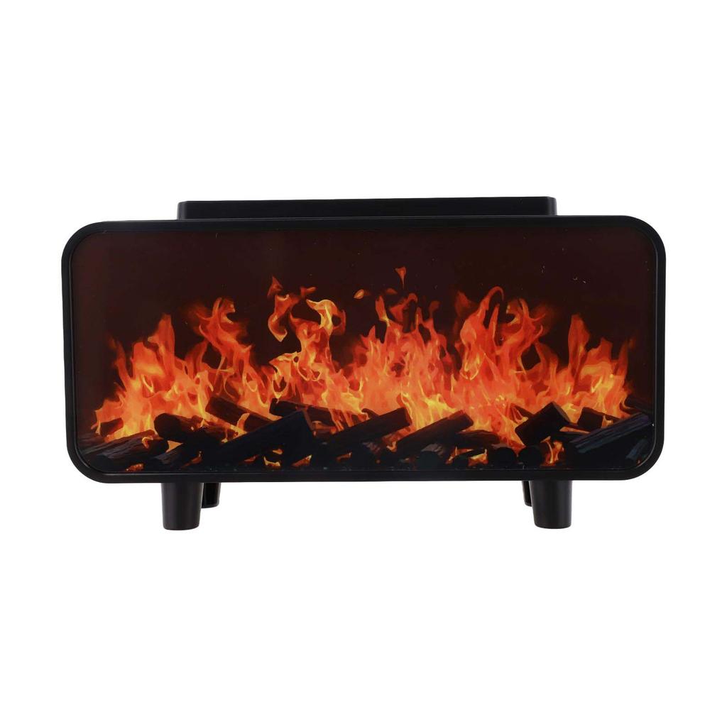 Fireplace Flame Essential Oil Diffuser with Humidifier Color Changing LED Lights Safe Automatic Shutoff for Home