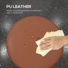 Pu Leather Rolling Stool Height Adjustable Stool Chair With Wheels For Salon Massage Spa Brown