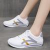 Pantofi sport de primăvară și vară pentru femei, din piele, albi, pantofi de alergare Forrest Gump