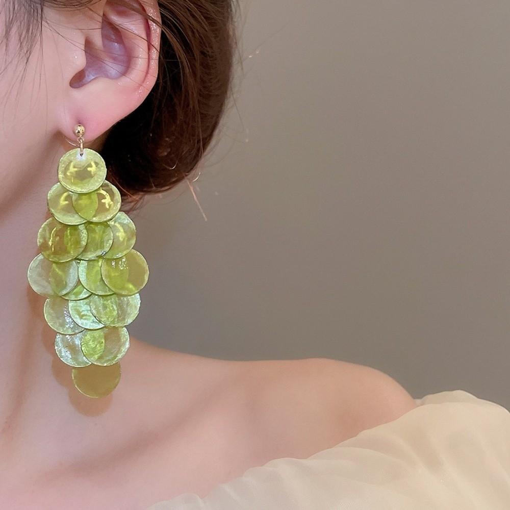 Vacation Style Shell Tassel Drop Earring Jewelry Gift Women's Earrings Seaside
