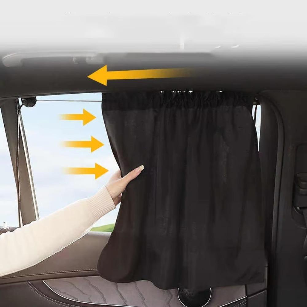 Universal Side Window Suction Cup Curtain UV Protection Sunshade Car Window Sunshade Cover  Summer