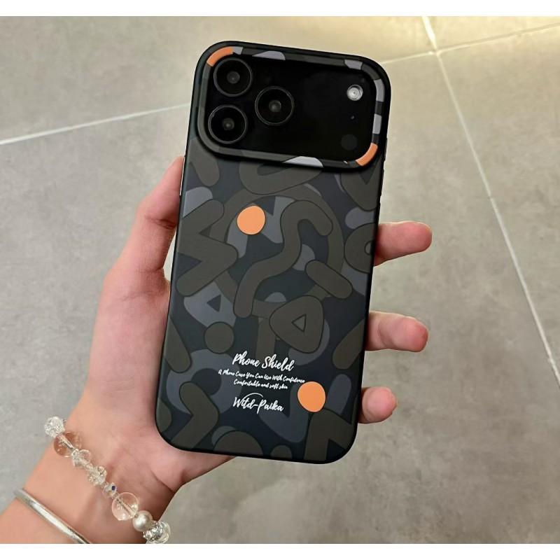 Creative Doodle Magnetic Snap-on Phone Case IPhone 16 17 Pro Max - Matte Soft-Touch Shockproof Cover In Multiple Colors