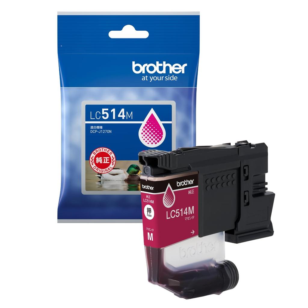 Genuine Brother LC514M Magenta Ink Cartridge for DCPJ1270N and other printers