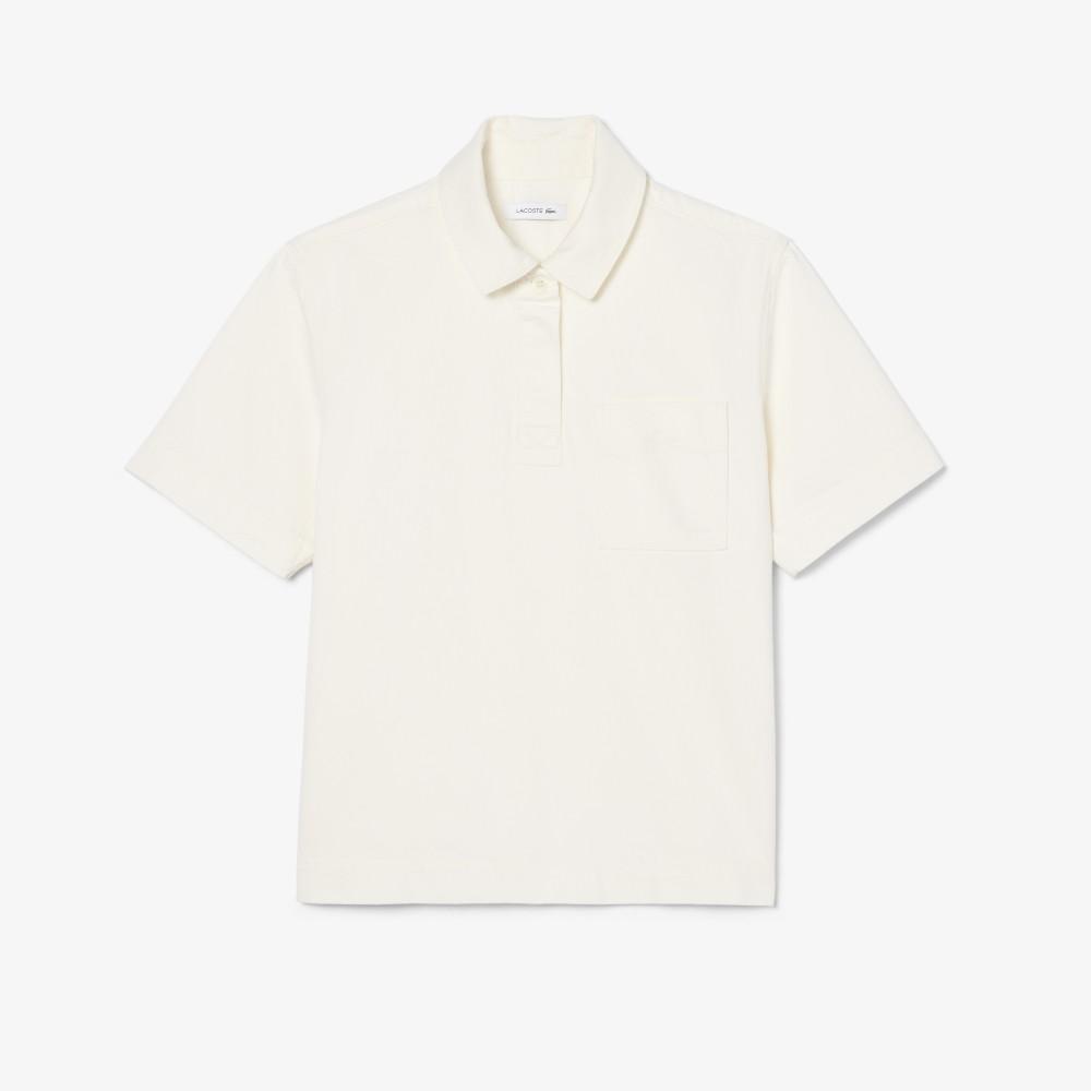 Lacoste Women's Polo Style Denim Shirt CF0051-56G001