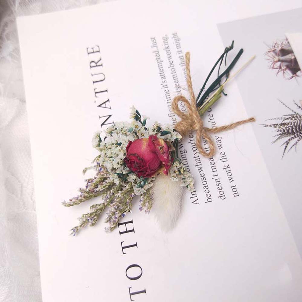 Decoração Casamento Real Natural Decoração de Casa Buquê de Flores Artificiais Flor Seca Flores Falsas