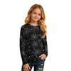 Kids Halloween Printed T-Shirt Long Sleeve Neck Base Layer for Boys Girls