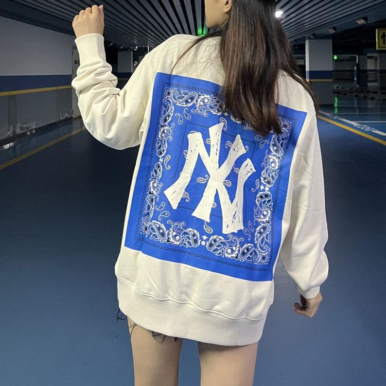 New MLB New York Yankees Sweatshirts Unisex White 3AMTI0121-50CRS