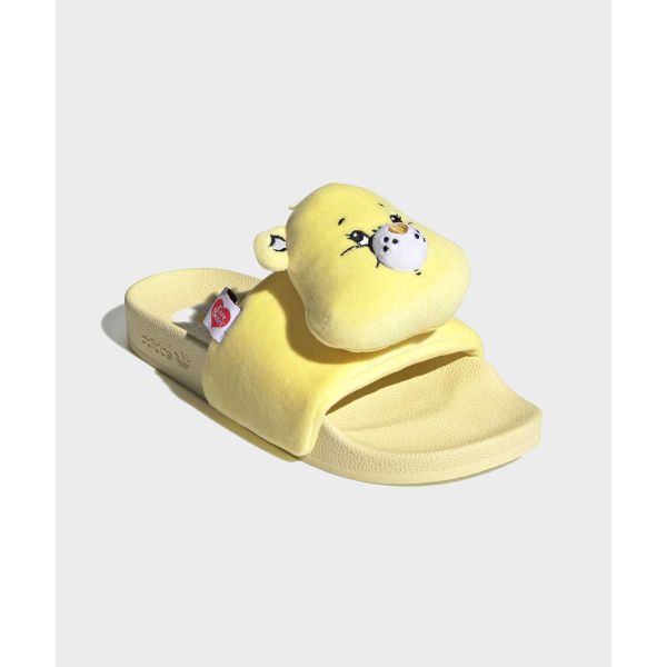 Care Bears X Adidas  Adilette Slide Preloved Yellow Women Sandals Almost-Yellow Footwear-White Preloved-Yellow KH9956