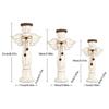 3Pcs Farmhouse Angel Trio Figurines Vintage Tabletop Ornament Shelf Decor  Living Room