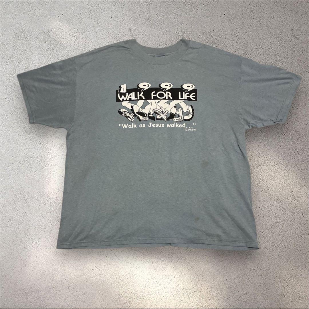 

[USED] Hanes 00s Made in Mexico Light Blue Short Sleeve T-Shirt