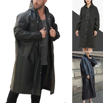 Unisex Outdoor Travel Fashion Adult Raincoat Thick Transparent EVC Raincoat