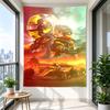 Red Bull Factory Racing F1 Car Wall Tapestry for Formula 1 Fans Garage Man Cave Bedroom Decor