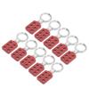 10pcs Lockout Hasp 38mm1.5in 6 Holes Aluminium Insulation for Flammable Explosive Places
