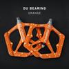 KRSEC Mountain Bike DU Bearing Pedals, Road Bike CNC Aluminum Alloy Pedals with Pins, Sealed Bearings