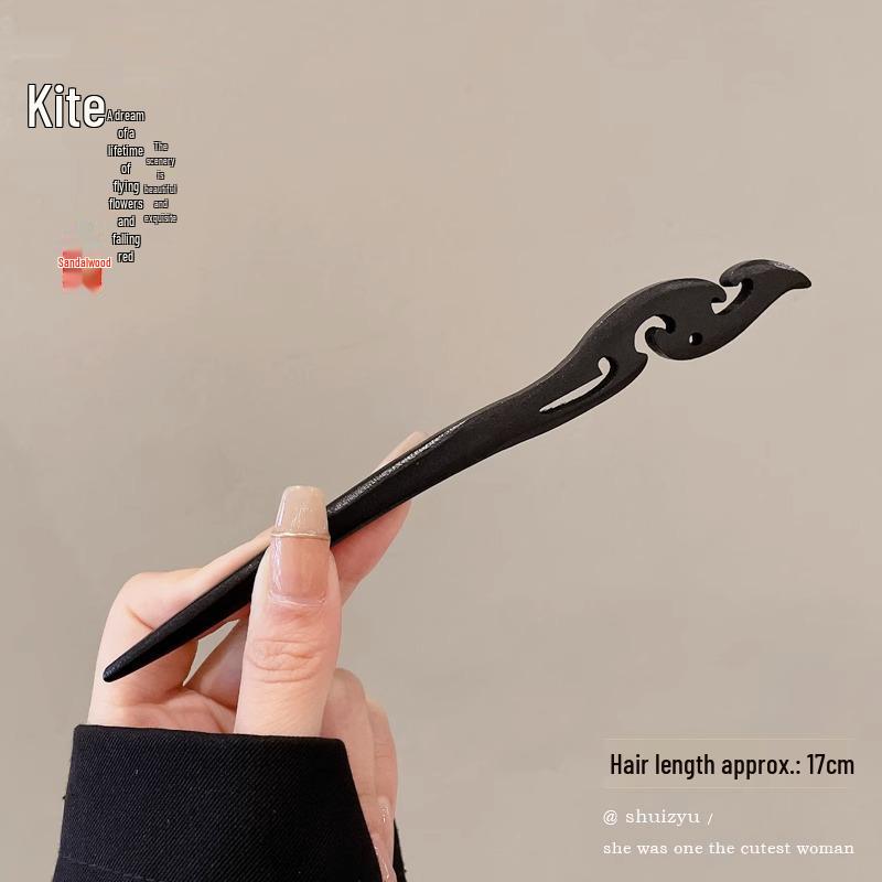 Elegant Retro Tassel Hairpin for Hanfu Updo - Women's Chinese Style Metal Hair Clip