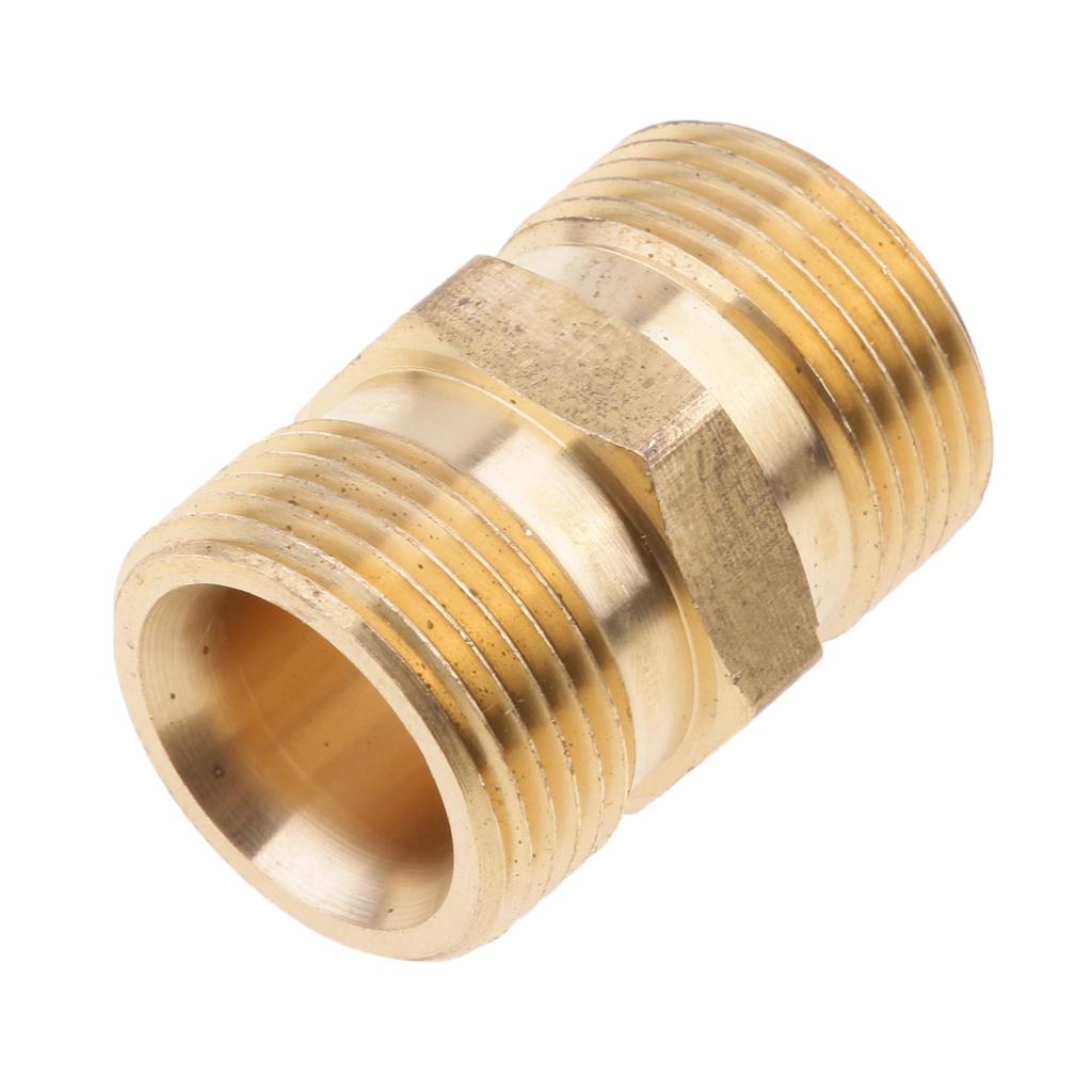 M22x 1.5mm Hole Male Socket Brass Pressure Washer connect quickly Fitting 15mm