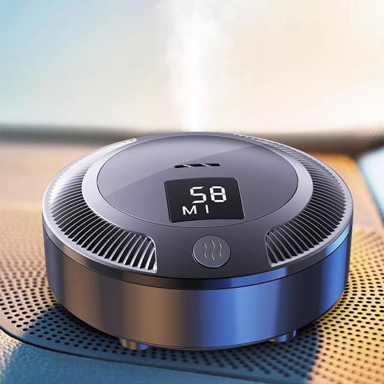 Rauchentferner Auto Luftreiniger mit Digitalanzeige, Negativ-Ionen Ozon Generator für Geruch Auto Beseitiger Beseitigung & , 2000mAh