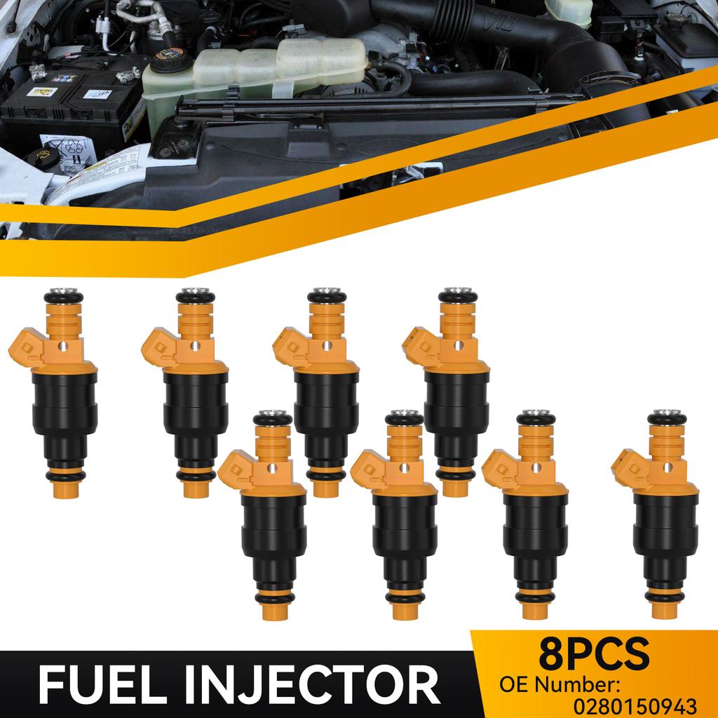 8PCS Fuel Injectors 0280150718 Fit for Ford F150 F250 F350 4.6 5.0 5.4 5.8 Replace
