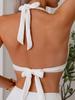 Costume da bagno intero con spacco e spalline al collo Europee & Americane 2025: Bikini Sexy per Terme & Resort