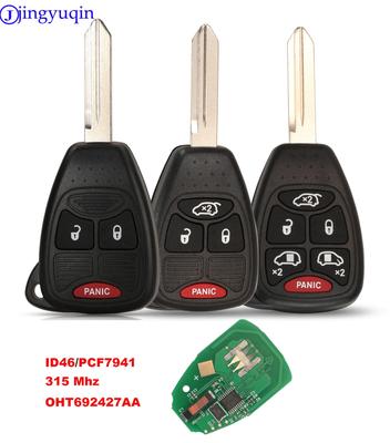 Jingyuqin Samochodowy Pilot Kluczyk pcf7941/Chip ID46 OHT692427AA Dla Chrysler 200/300/300c PT Cruiser Sebring dla Dodge RAM Dla JEEP