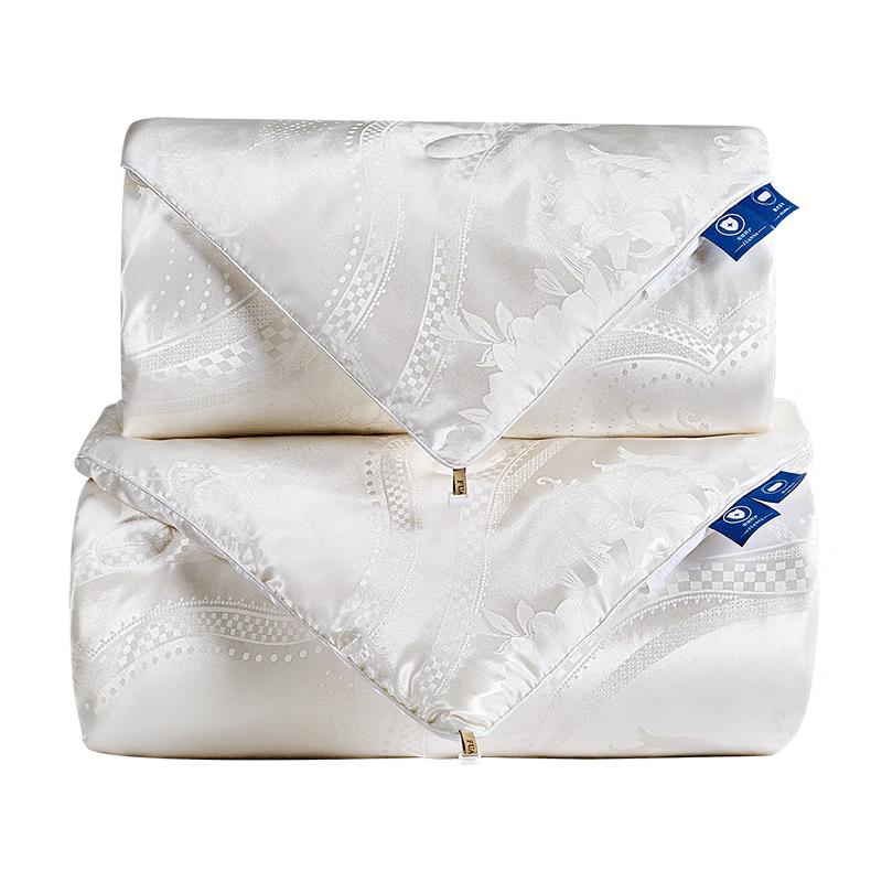 FUANNA 100% Tussah Silk All-Season Duvet