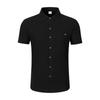 Men Short Sleeve Linen Blend Shirt With Chest Pocket Casual Summer Top