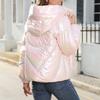 Women's Fashion Casual Gradient Dazzling Colorful Zipper Long Sleeve Cotton Coat Jacket