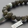 Buddhist Altar Shop Takita Shoten Buddhist Prayer Beads, Jodo Shinshu Formal Prayer Beads [For Men] Green Sandalwood (Tree of Life) with 20 Burmese Ja