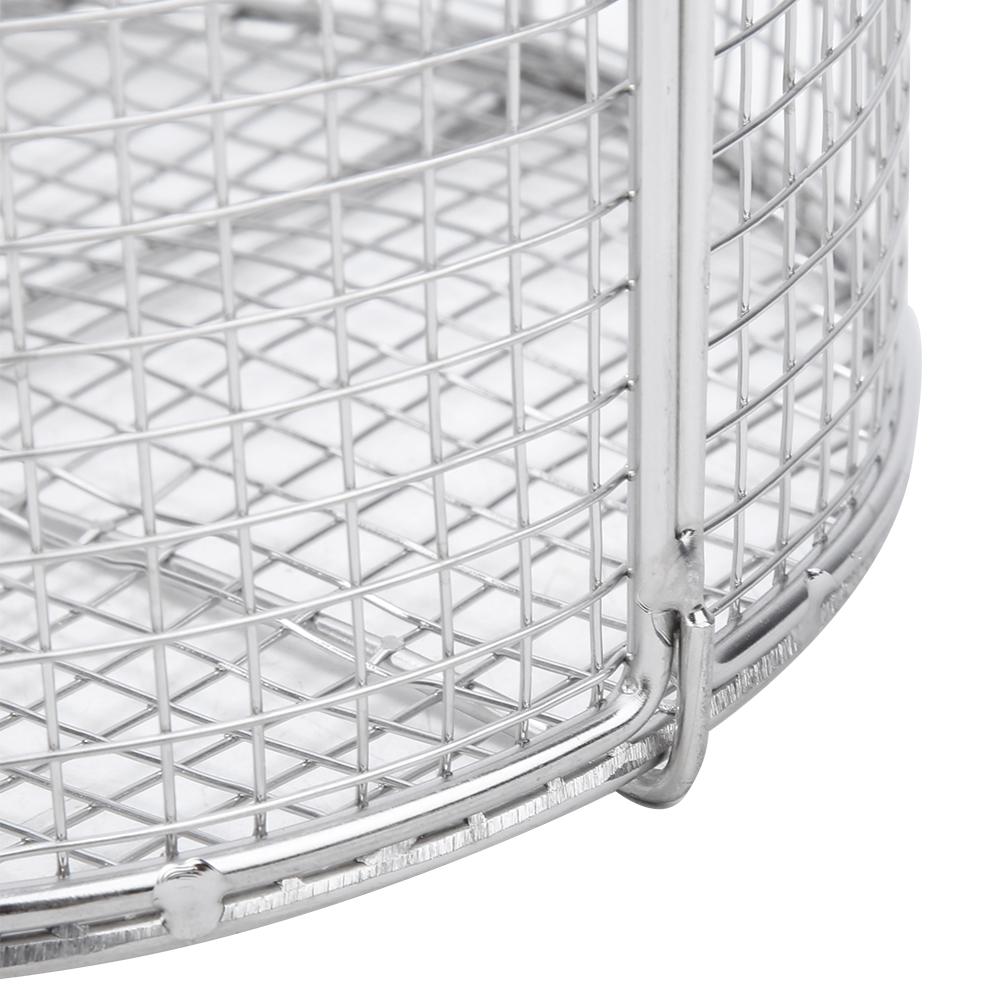 Stainless Steel Instrument Sterilization Basket Case Lab Supplies with Handle