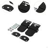 Universal ATV Footrests Foot Peg Pads Anti Slip Tread Foldable Black for Four Wheeler Professional
