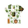 Children's Fashion Casual Short-sleeved St. Patrick Print Crew-neck T-shirt Top