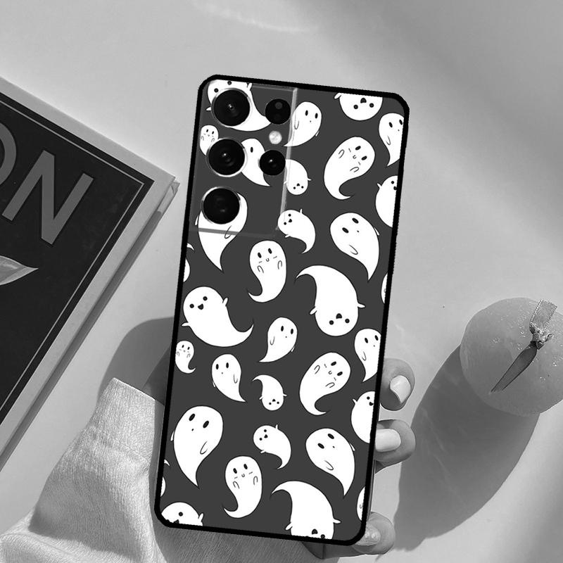 Halloween Spooky Ghost Phone Case For Samsung Galaxy S23 S26 Ultra S20 S21 S22 S24 S25 S10 Plus S25 FE Back Cover