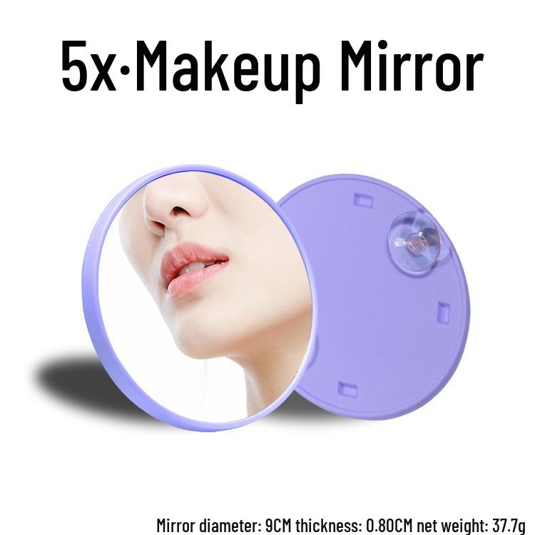 Portable 5x/10x HD Beauty Makeup Mirror with Suction Cup